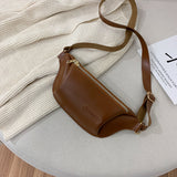 Pure Color Simple Ladies Waist Bag Chest Bag