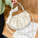 Cloud female fold handbag