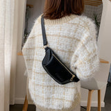 Pure Color Simple Ladies Waist Bag Chest Bag