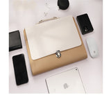 Portable pu computer bag