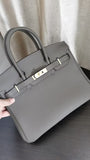 Premium Custom Color Tote Handbag – Inspired by Birkin Style (30+ Colors Available)