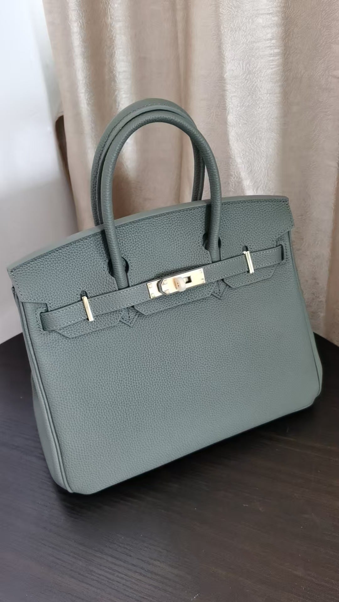 Premium Custom Color Tote Handbag – Inspired by Birkin Style (30+ Colors Available)
