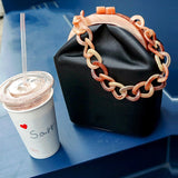 Women's bag acrylic clip tide bucket bag