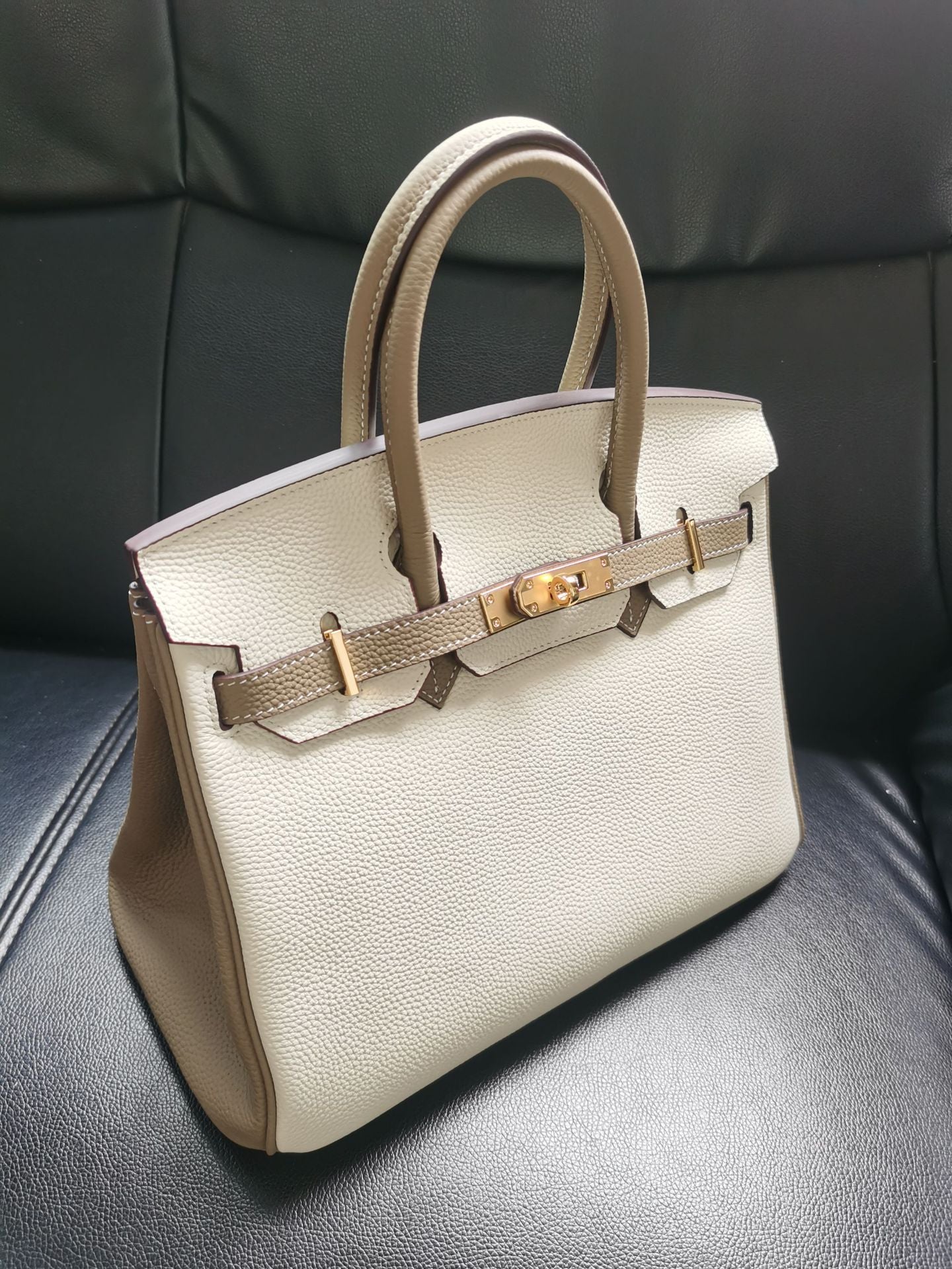 Premium Custom Color Tote Handbag – Inspired by Birkin Style (30+ Colors Available)