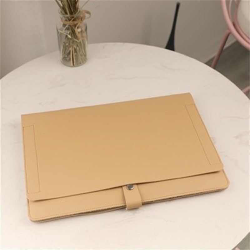 Portable pu computer bag