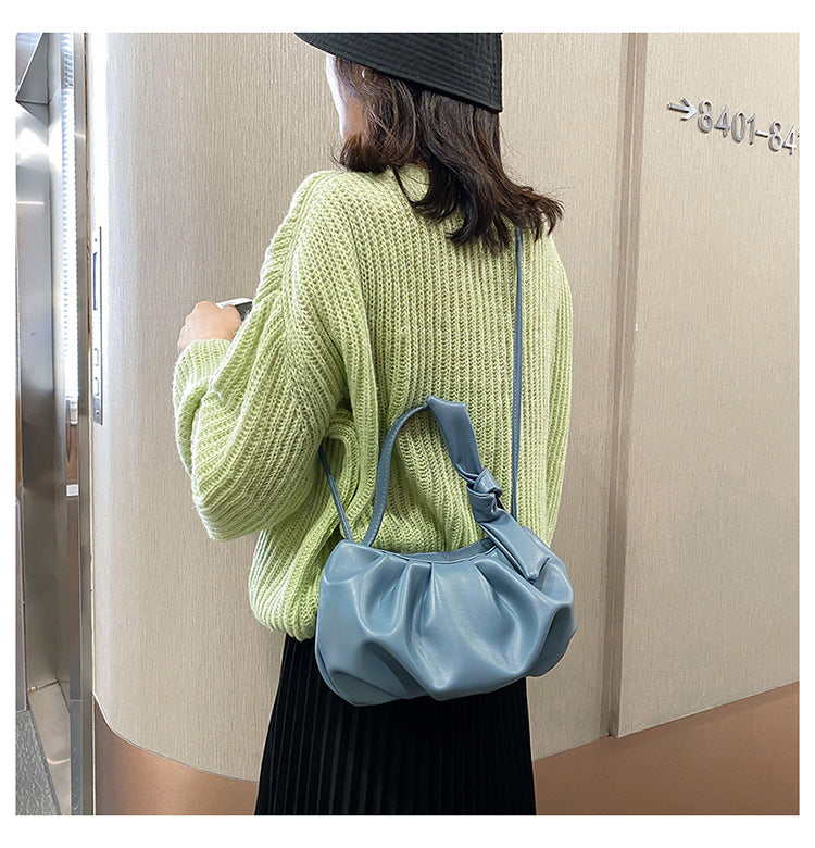 Cloud female fold handbag