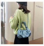 Cloud female fold handbag