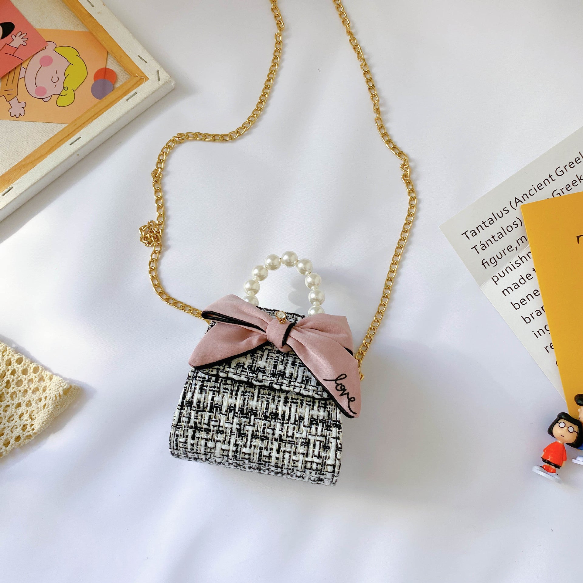 Pearl handbag children bag