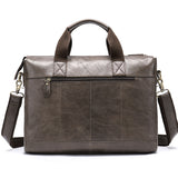 Men's computer bag cowhide