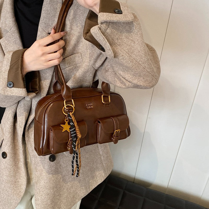 New Boston Pillow Bag | Fall Vintage Melard Niche Shoulder Bag | Bowling Style Women's Backpack