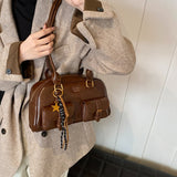 New Boston Pillow Bag | Fall Vintage Melard Niche Shoulder Bag | Bowling Style Women's Backpack
