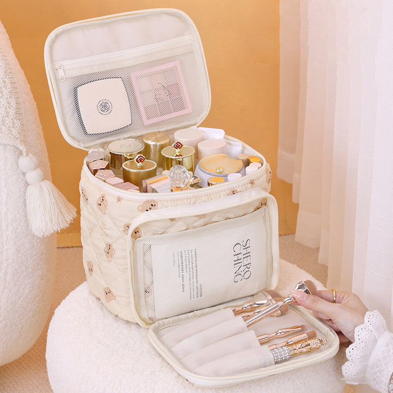 Cute Magical Makeup Bag – Large-Capacity Travel Cosmetic Organizer with Compartments