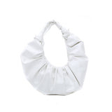One-shouldered pleated handbag
