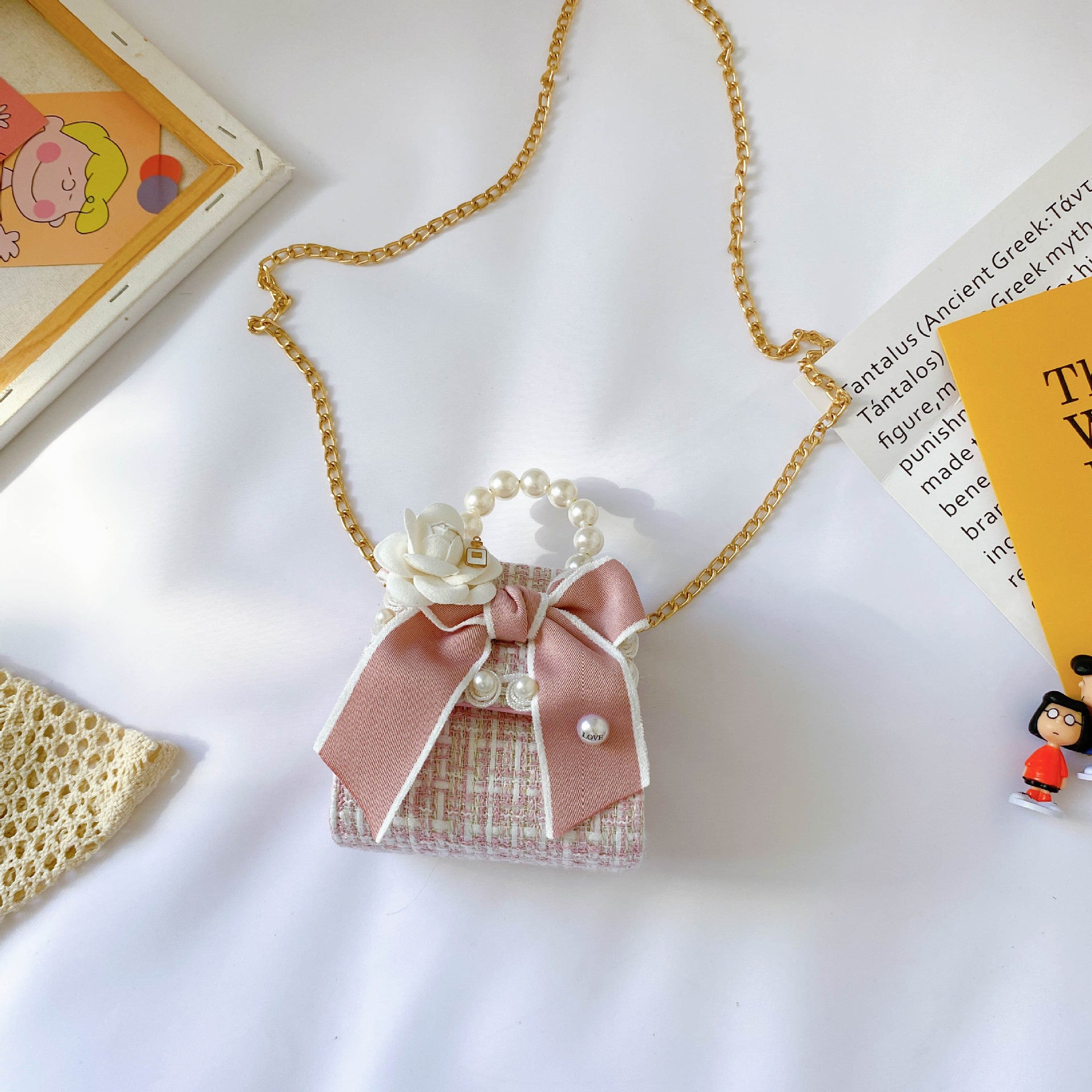 Pearl handbag children bag