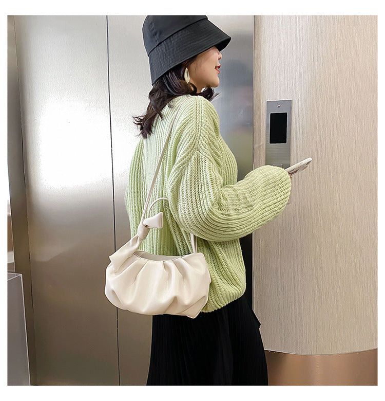 Cloud female fold handbag