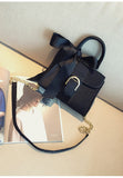 Bow diagonal handbag