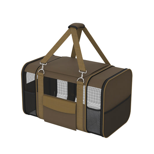 Multi-Functional Foldable Pet Travel Carrier – Breathable, Large Capacity, 3-Way Carry