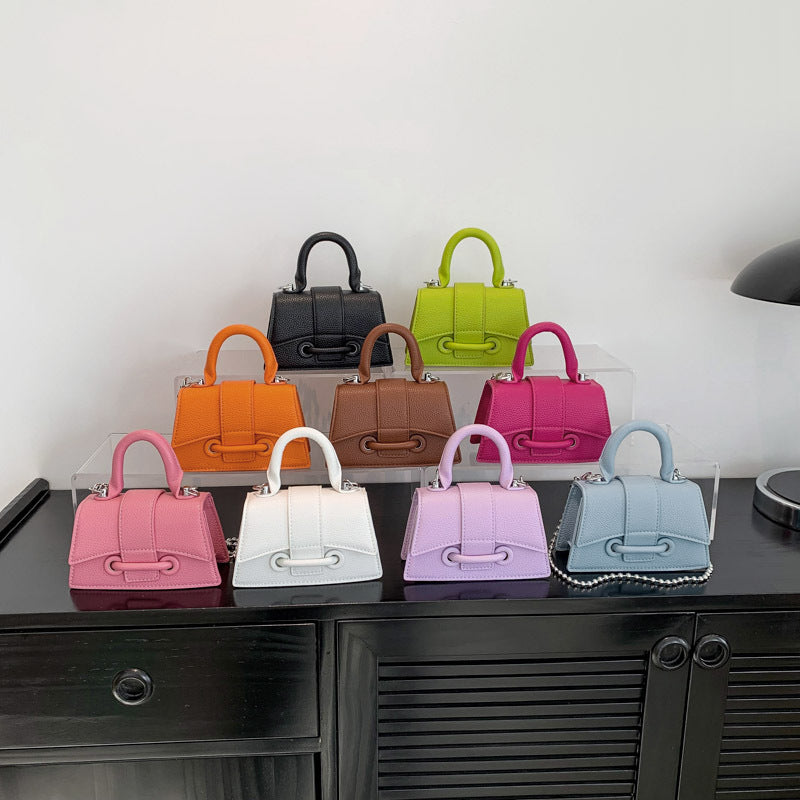 Mini Colorful Geometric Top Handle Bag – Cute Street Style Crossbody