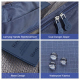 6-Piece Travel Packing Cubes Set – Navy Blue Organizer Bags