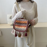 Boho Chic Embroidered Tassel Backpack – Vintage Ethnic Style for Free Spirits