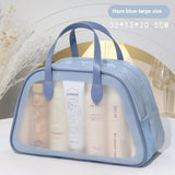 Dry Wet Separation Wash Bag Double-layer Semicircle Carrying Case