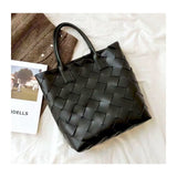 Woven diamond handbag