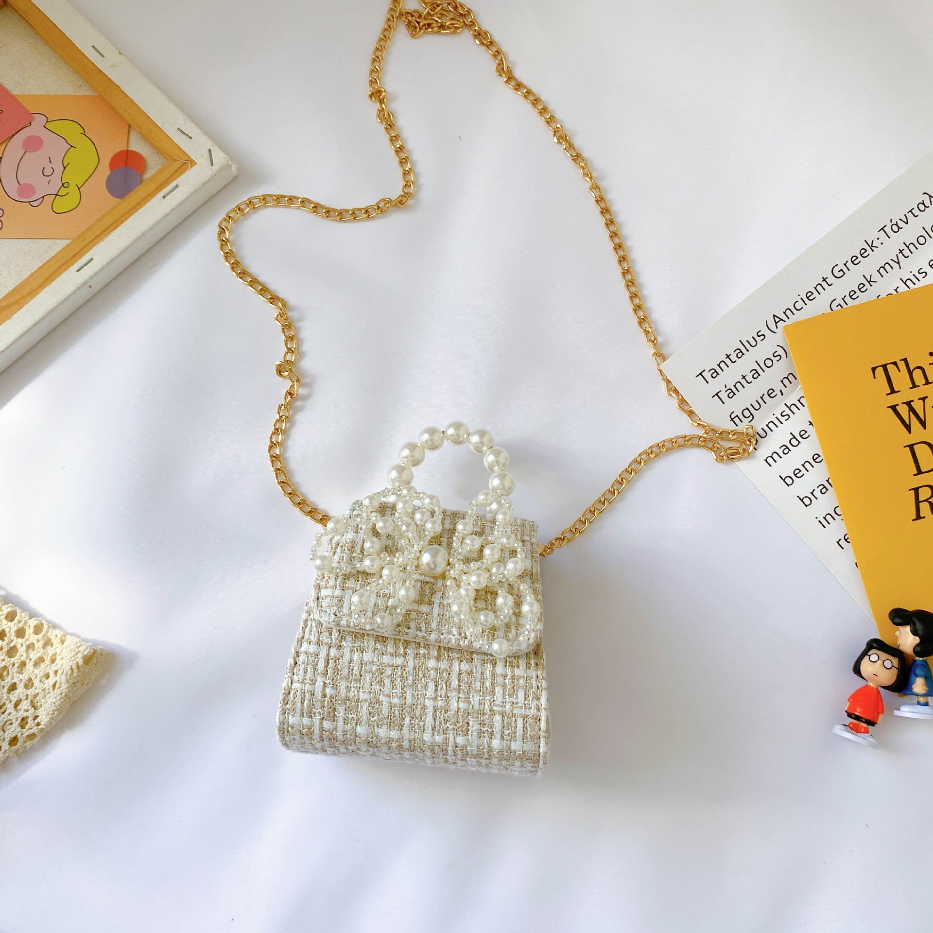 Pearl handbag children bag