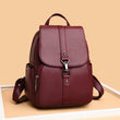 Sheepskin backpack soft leather backpack