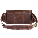 Vintage Leather Phone Waist Bag for Men – Hands-Free & Rugged Style!