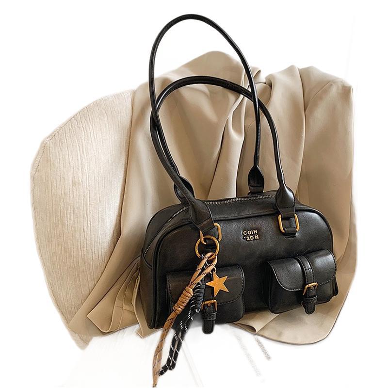 New Boston Pillow Bag | Fall Vintage Melard Niche Shoulder Bag | Bowling Style Women's Backpack