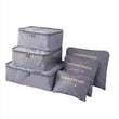 6-Piece Travel Packing Cubes Set – Navy Blue Organizer Bags