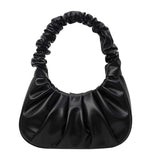 Ruched Soft Handle Shoulder Bag – Trendy Puff Cloud Pouch