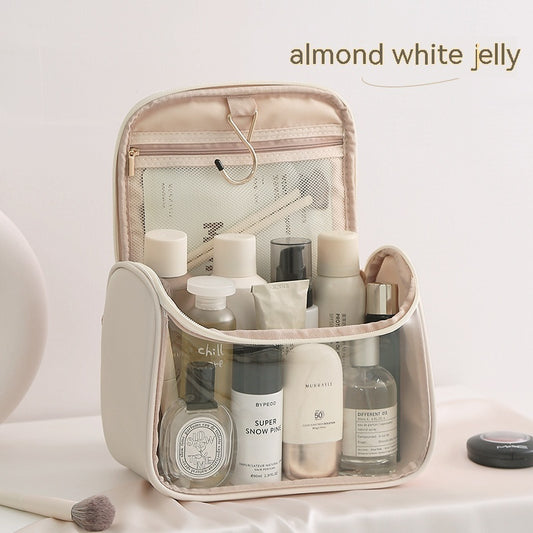 PVC Portable Makeup Transparent Bag Large Capacity Hanging Wash