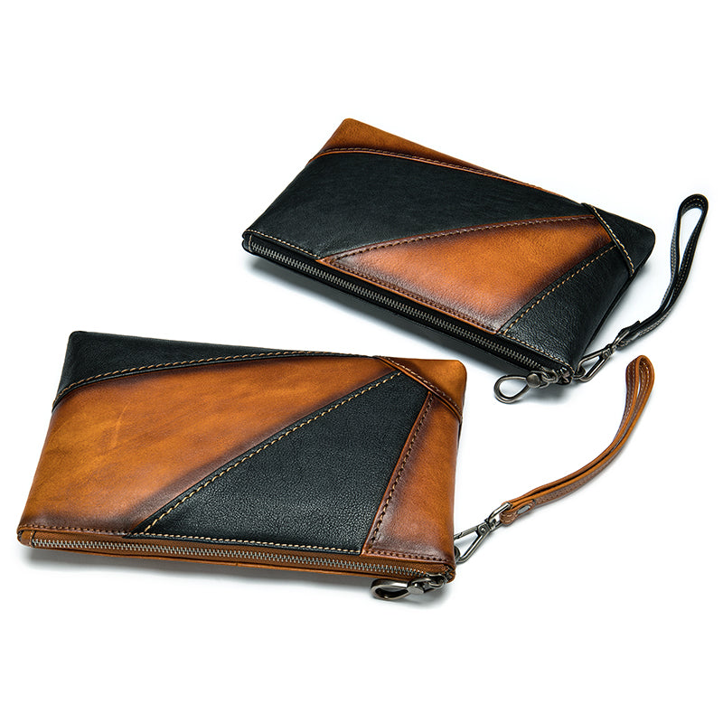 Retro Style Men's Handbag – Elegant Stitching, Timeless Charm!
