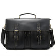 Vintage Leather Briefcase for Men | Premium Business Handbag | Adjustable Shoulder Strap Office Bag