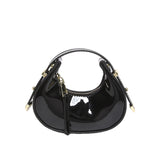 Mini Glossy Shoulder Bag – Y2K Style Patent Leather Purse
