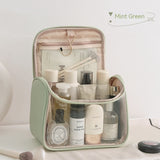 PVC Portable Makeup Transparent Bag Large Capacity Hanging Wash