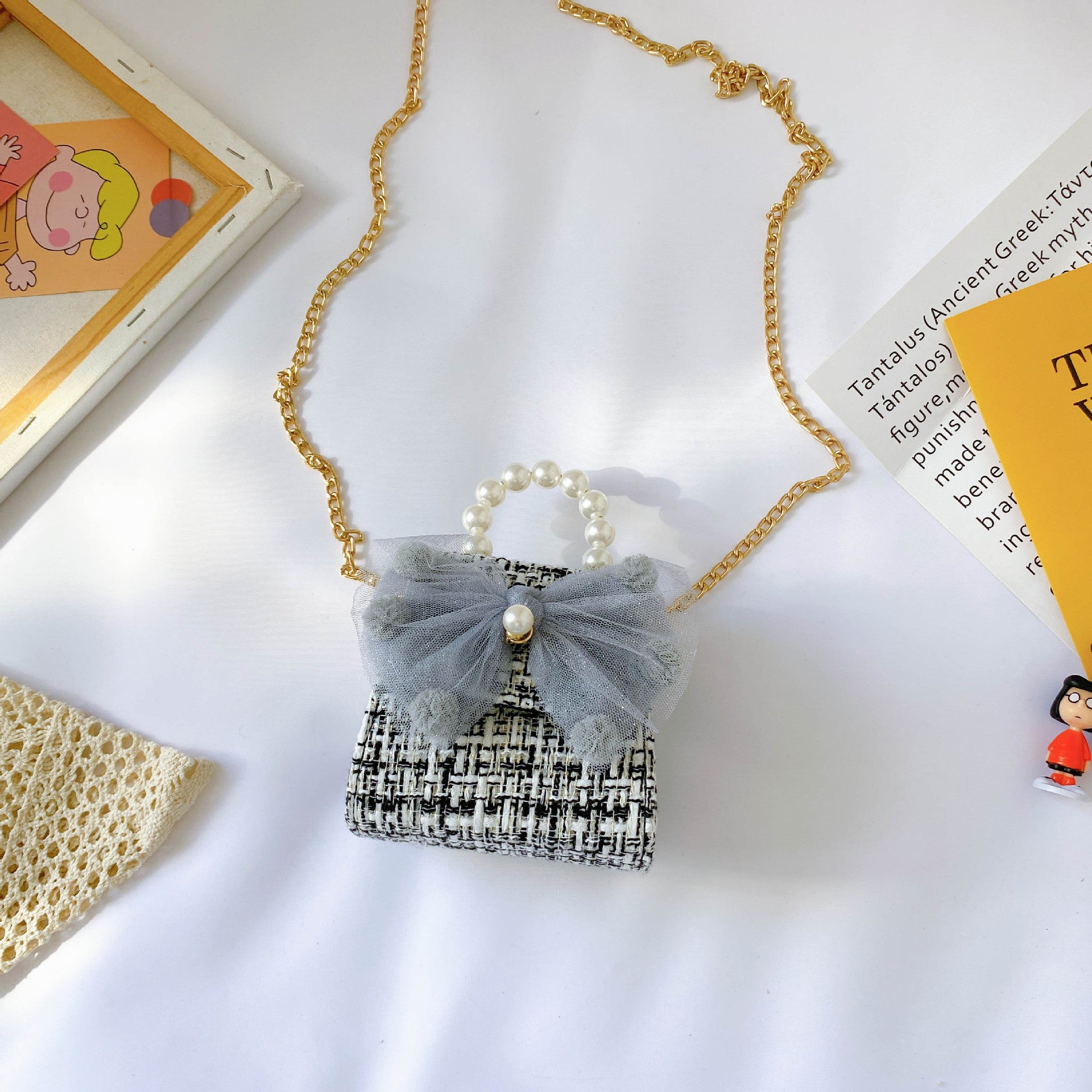 Pearl handbag children bag