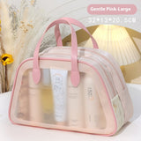 Dry Wet Separation Wash Bag Double-layer Semicircle Carrying Case