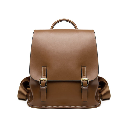 Casual Backpack Lightweight Simple Leather Backpack
