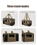 Multi-Functional Foldable Pet Travel Carrier – Breathable, Large Capacity, 3-Way Carry