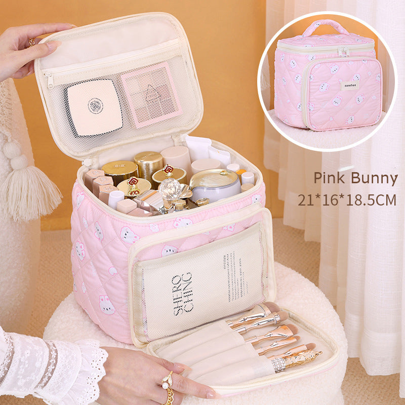 Cute Magical Makeup Bag – Large-Capacity Travel Cosmetic Organizer with Compartments