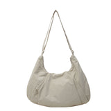 Soft Nylon Crescent Shoulder Bag – Lightweight Casual Daily Tote