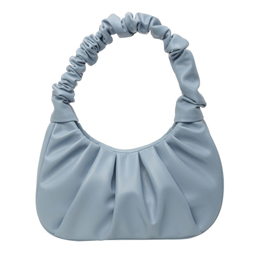 Ruched Soft Handle Shoulder Bag – Trendy Puff Cloud Pouch