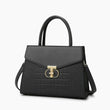 Croc-Pattern Top Handle Bag – Retro, Elegant & Statement-Making