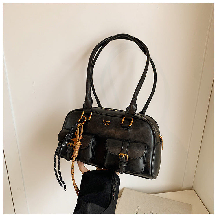 New Boston Pillow Bag | Fall Vintage Melard Niche Shoulder Bag | Bowling Style Women's Backpack