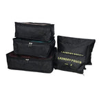 6-Piece Travel Packing Cubes Set – Navy Blue Organizer Bags
