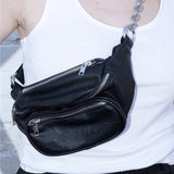 Waist bag handsome chain crossbody chest bag