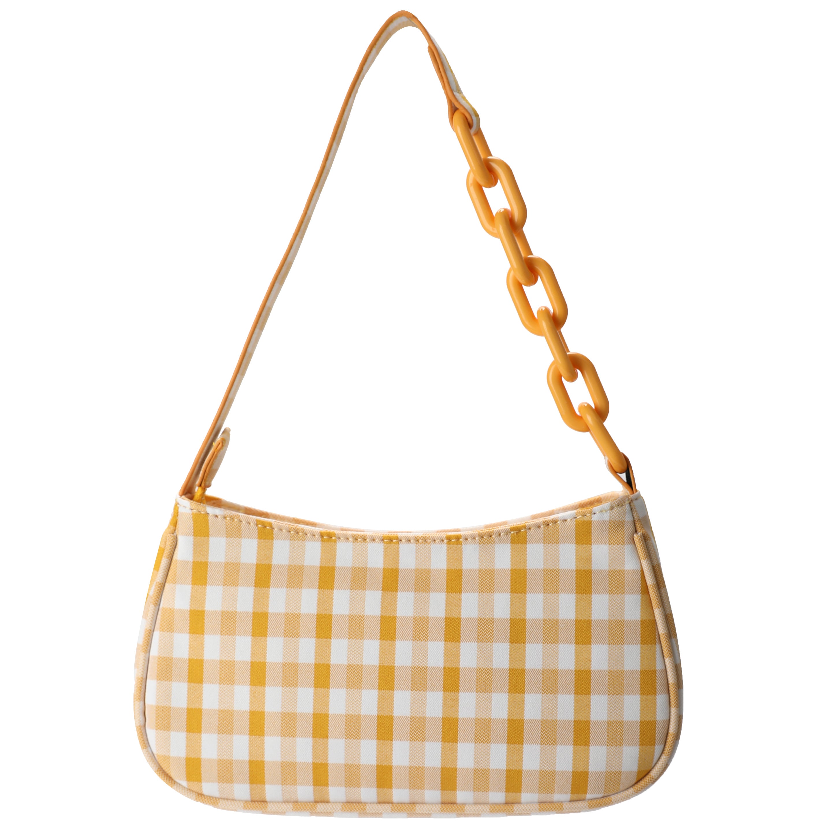 Female baguette bag lattice chain bag