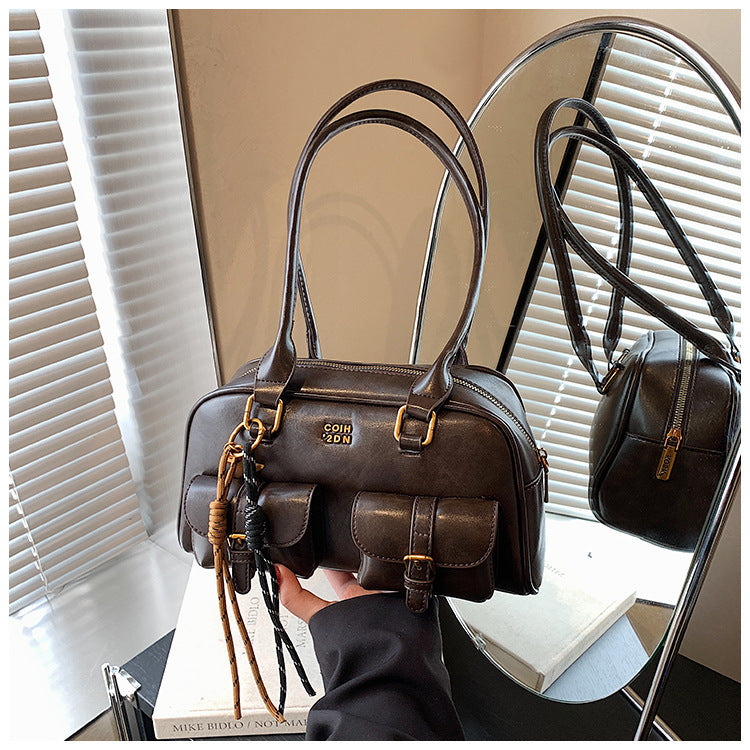 New Boston Pillow Bag | Fall Vintage Melard Niche Shoulder Bag | Bowling Style Women's Backpack